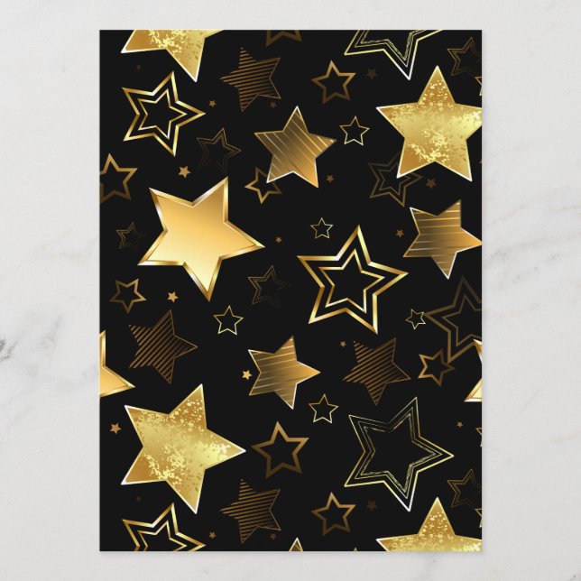 Seamless pattern with Golden Stars Programme (Front)