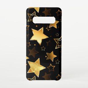 Seamless pattern with Golden Stars Samsung Galaxy Case