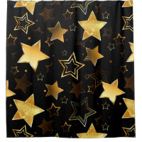 Seamless pattern with Golden Stars