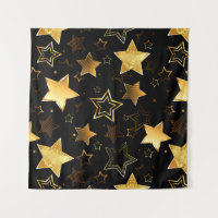 Seamless pattern with Golden Stars