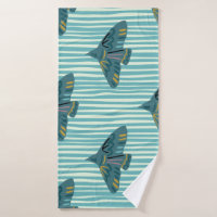 Seamless pattern with hand drawn bird vraetive sil