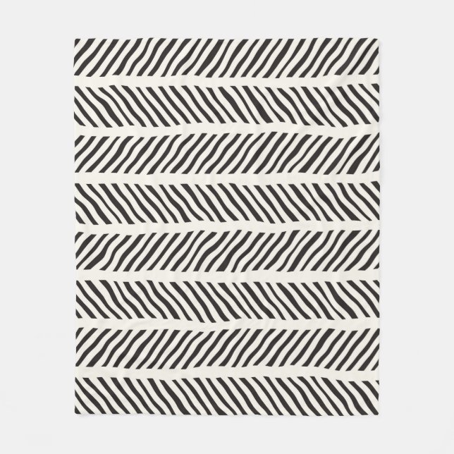 Seamless pattern with hand drawn brush strokes. In Fleece Blanket (Front)