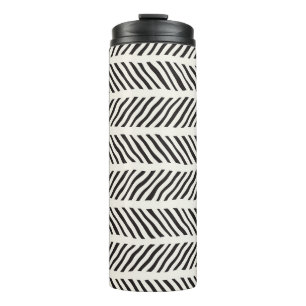 Seamless pattern with hand drawn brush strokes. In Thermal Tumbler