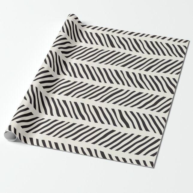 Seamless pattern with hand drawn brush strokes. In Wrapping Paper (Unrolled)