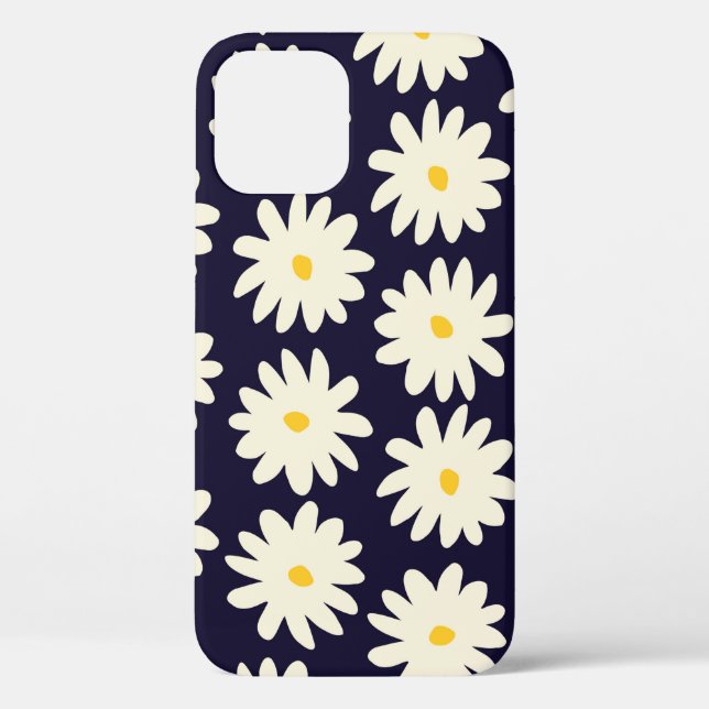 Seamless pattern with hand drawn flowers in cream  Case-Mate iPhone case (Back)