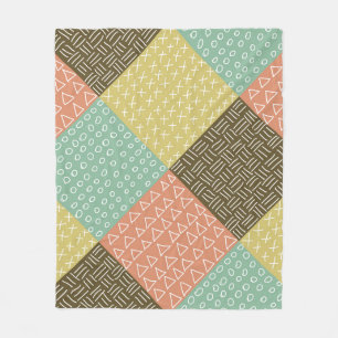 seamless pattern with hand drawn hipster backgrou fleece blanket