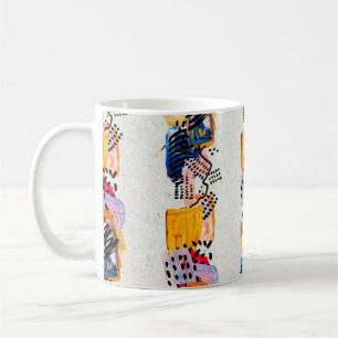 Seamless pattern with hand drawn paint strokes. Ar Coffee Mug