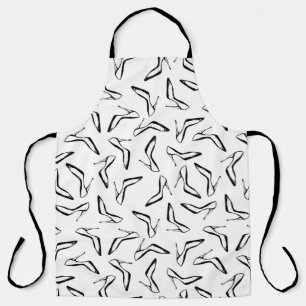 Seamless pattern with high heels glamour shoes apron