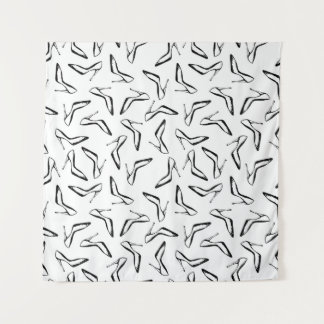 Seamless pattern with high heels glamour shoes tapestry