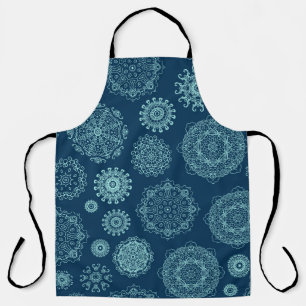 Seamless pattern with laced snowflakespattern,arab apron