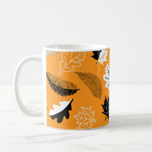 seamless pattern with leaves. Autumn collection. F Coffee Mug