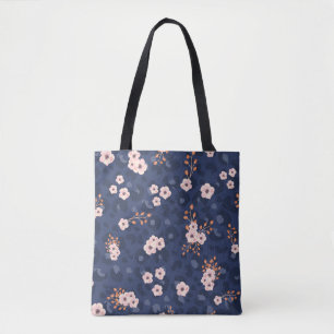Seamless pattern with leopard skin and pink small  tote bag