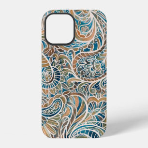 Seamless pattern with multicolor Paisley print. Ha iPhone 12 Case