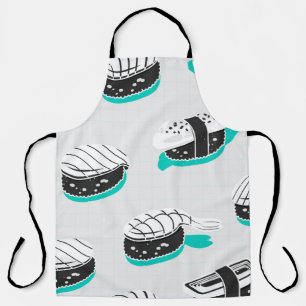 Seamless pattern with nigiri sushi apron