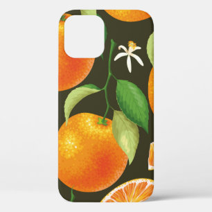 Seamless pattern with orange iPhone 12 case