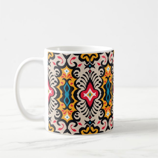 Seamless pattern with paisley ornament coffee mug (Left)