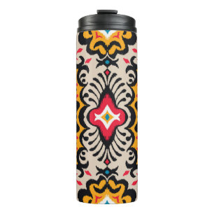 Seamless pattern with paisley ornament thermal tumbler