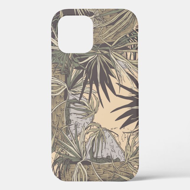 Seamless pattern with palm leaves, brightpattern,t Case-Mate iPhone case (Back)