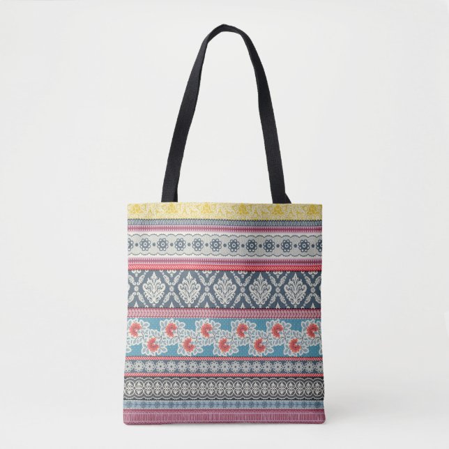 Seamless pattern with patchwork tiles. tote bag (Front)