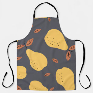 Seamless pattern with pears. Fruits light modern t Apron