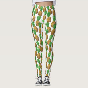 Seamless pattern with pineapples leggings