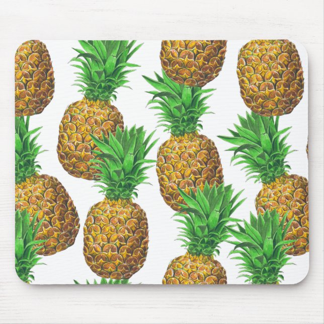 Seamless pattern with pineapples mouse mat (Front)