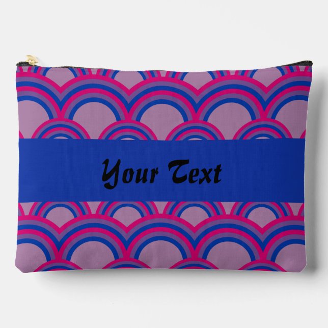 Seamless pattern with rainbows accessory pouch (Front)