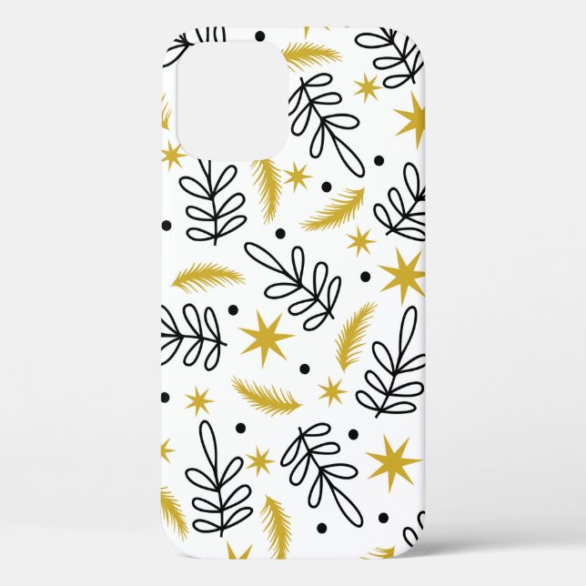 Seamless pattern with snowflakes and fir branches. Case-Mate iPhone case (Back)
