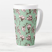 Seamless pattern with spring tree flower buds