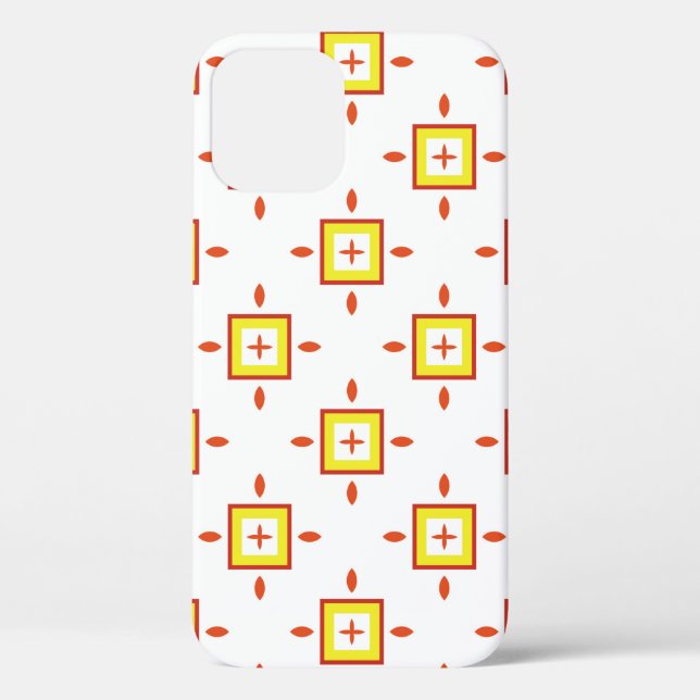 Seamless pattern with squares Abstract background  Case-Mate iPhone Case (Back)