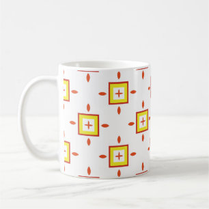Seamless pattern with squares Abstract background Coffee Mug