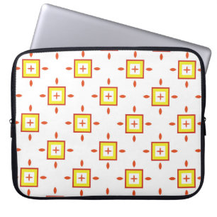 Seamless pattern with squares Abstract background Laptop Sleeve
