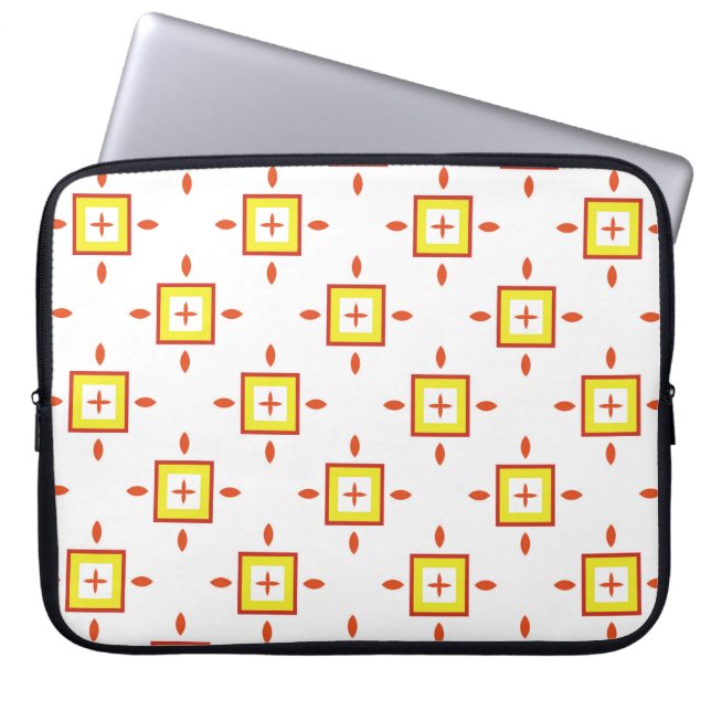 Seamless pattern with squares Abstract background  Laptop Sleeve (Front)