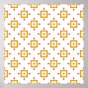 Seamless pattern with squares Abstract background  Poster