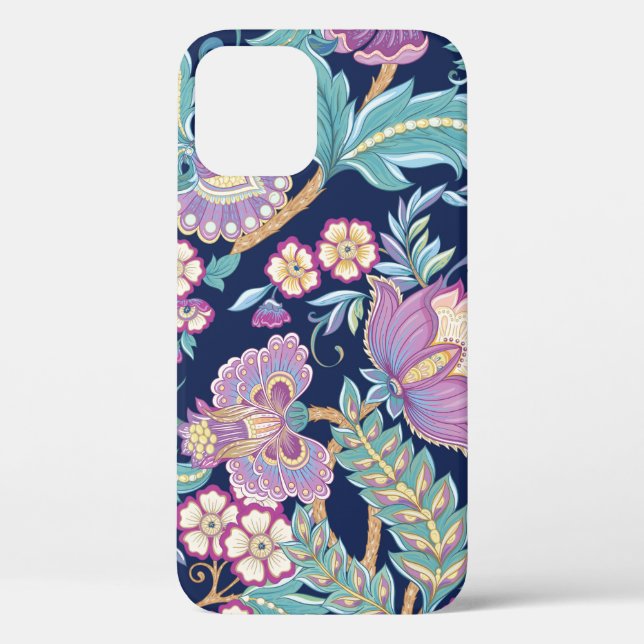 Seamless pattern with stylised ornamental flowers  Case-Mate iPhone case (Back)