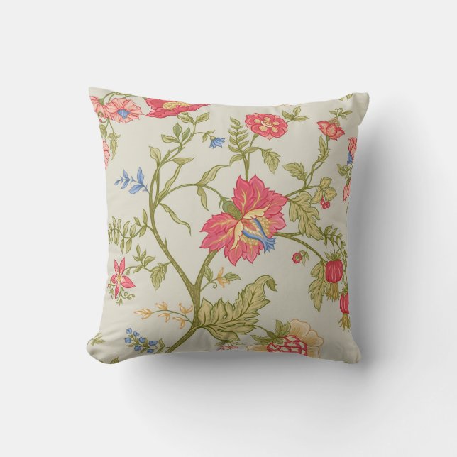 Seamless pattern with stylized ornamental flowers  cushion (Front)
