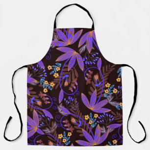 Seamless pattern with tiny vivid flowers. Vintage  Apron