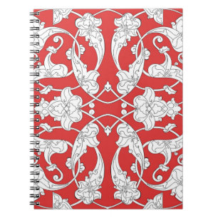 Seamless pattern with traditional turkish style iz notebook