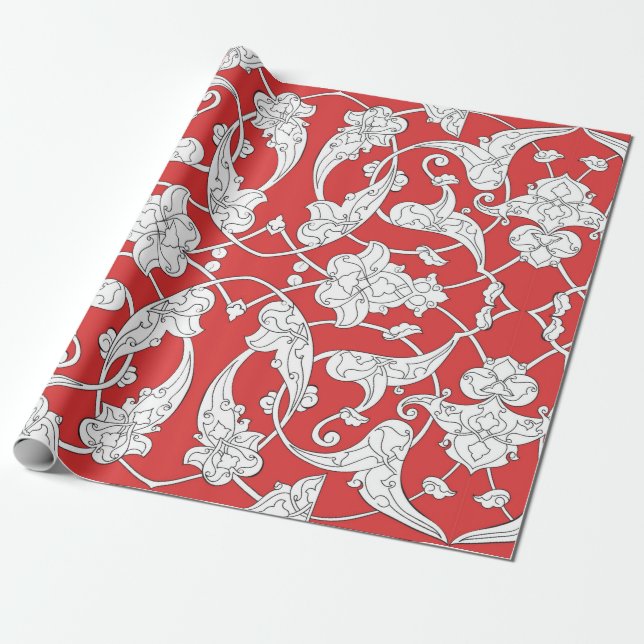 Seamless pattern with traditional turkish style iz wrapping paper (Unrolled)