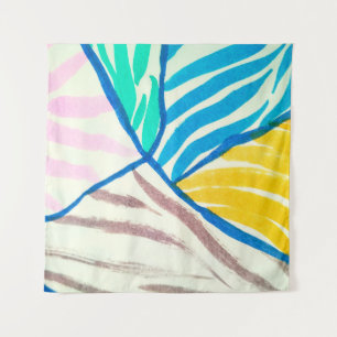 Seamless pattern with trees. colored autumn trees tapestry