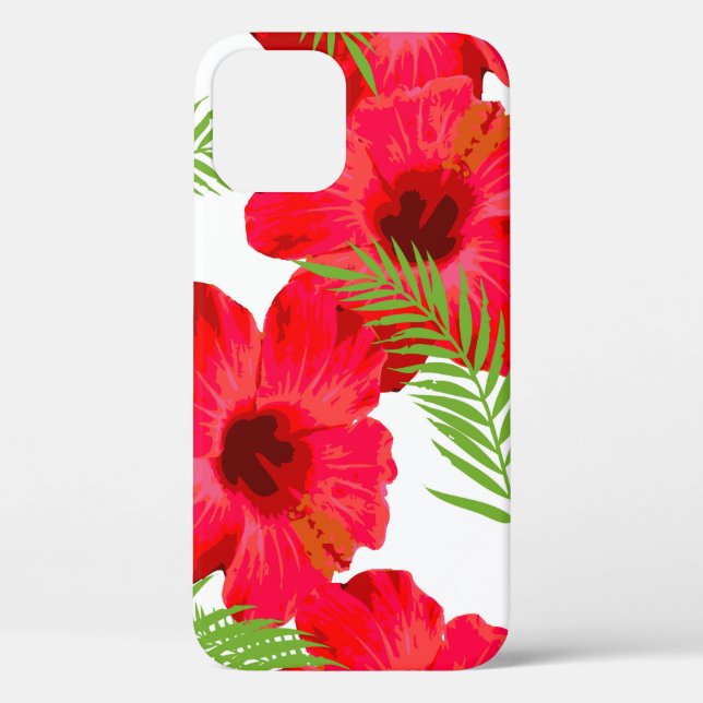 Seamless pattern with tropical flower,  palm leave Case-Mate iPhone case (Back)