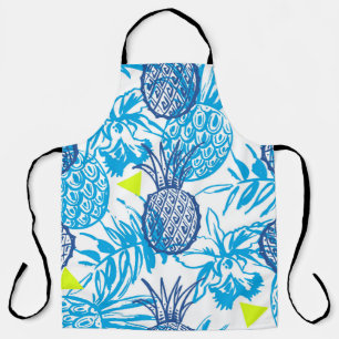 Seamless pattern with tropical motif apron