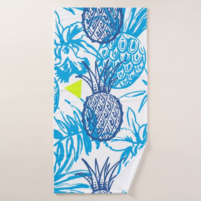 Seamless pattern with tropical motif bath towel (Bath Towel)