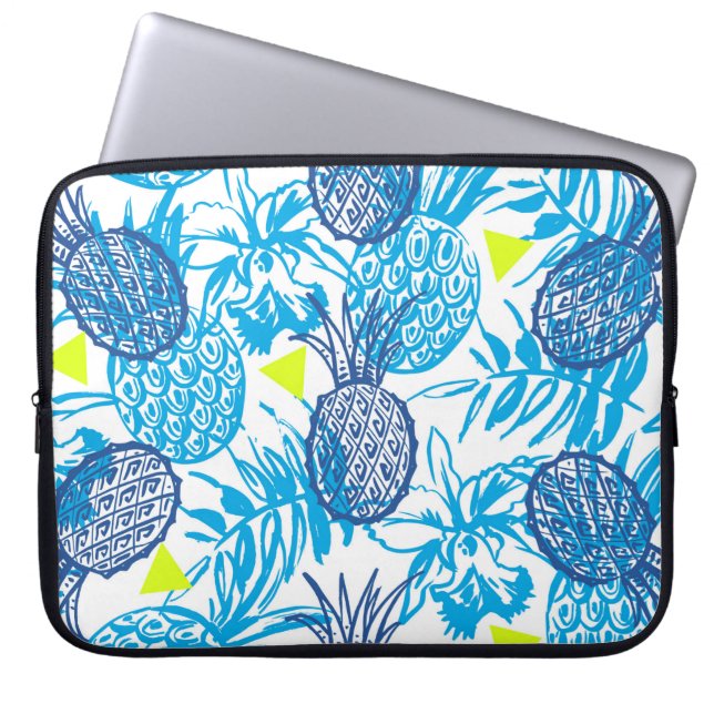 Seamless pattern with tropical motif laptop sleeve (Front)