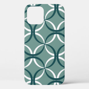 Seamless pattern with wavy lines iPhone 12 case