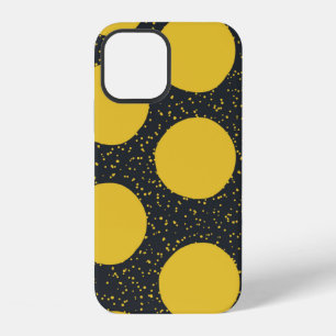 Seamless pattern with yellow polka dots iPhone 12 case