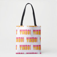 Seamless pattern with “Yikes!” words. Vintage wall