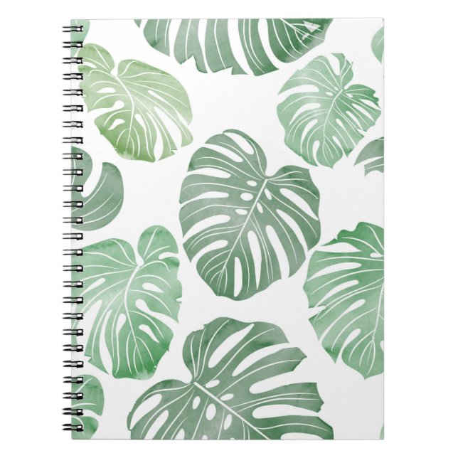 Seamless pattTropical seamless pattern - watercolo Notebook (Front)