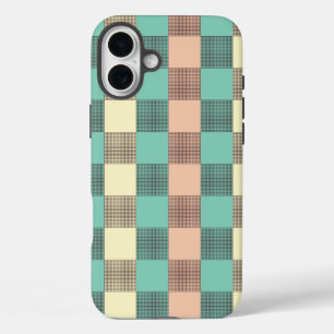 Seamless plaid pattern iPhone 16 plus case