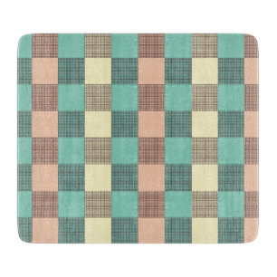 Seamless plaid pattern cutting board